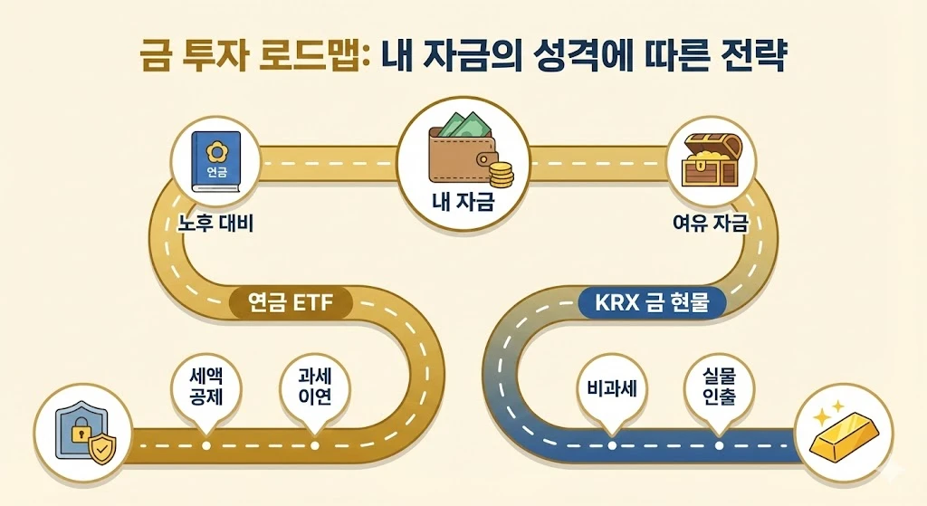 내 자금의 성격에 따라 갈라지는 금 투자 로드맵
