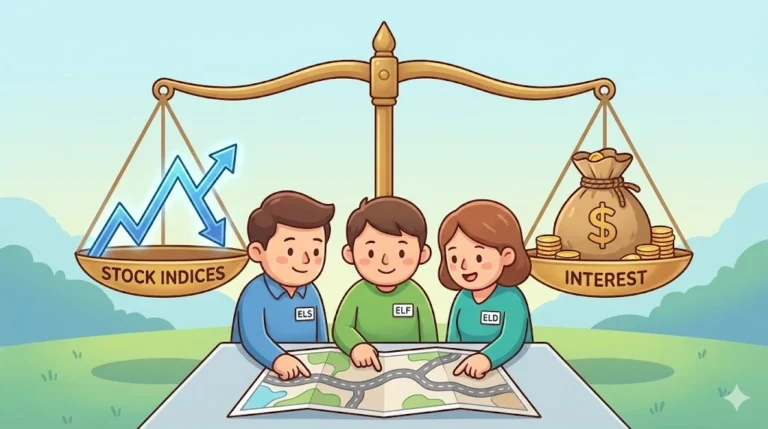 주가지수연동형 상품 ELS ELF ELD 비교 일러스트