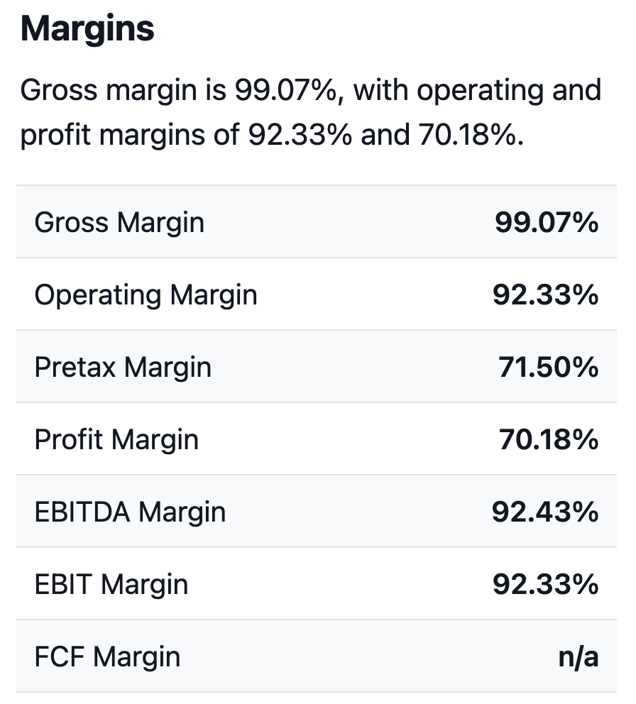 VICI 영업 이익률