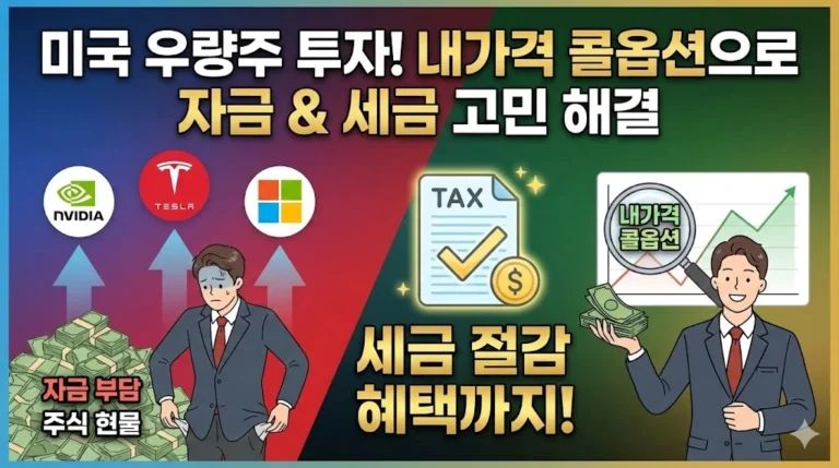 내가격(ITM) 콜옵션은 주식 현물 대비 적은 자본으로 높은 수익을 추구하며, 분류과세 적용으로 세금 부담도 덜 수 있습니다. 안전한 옵션 투자법을 정리했습니다.