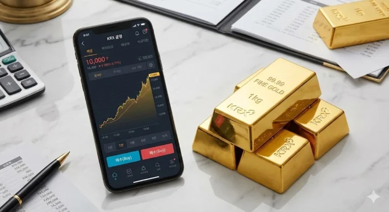 스마트폰으로 간편하게 거래하는 KRX 금 현물 계좌 시스템과 실물 골드바