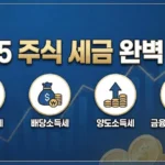 2025 주식 세금 완벽 정리: 증권거래세, 배당세, 양도세, 금융소득종합과세